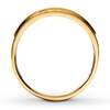 Thumbnail Image 2 of Previously Owned Men's Diamond Wedding Band 1/4 ct tw Round-cut 10K Yellow Gold Size 7