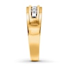 Previously Owned Men's Diamond Wedding Band 1/4 ct tw Round-cut 10K Yellow Gold