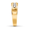 Thumbnail Image 3 of Previously Owned Men's Diamond Wedding Band 1/4 ct tw Round-cut 10K Yellow Gold Size 7