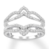 Thumbnail Image 0 of Previously Owned Diamond Enhancer Ring 1/2 ct tw Round-cut 14K White Gold - Size 9.5