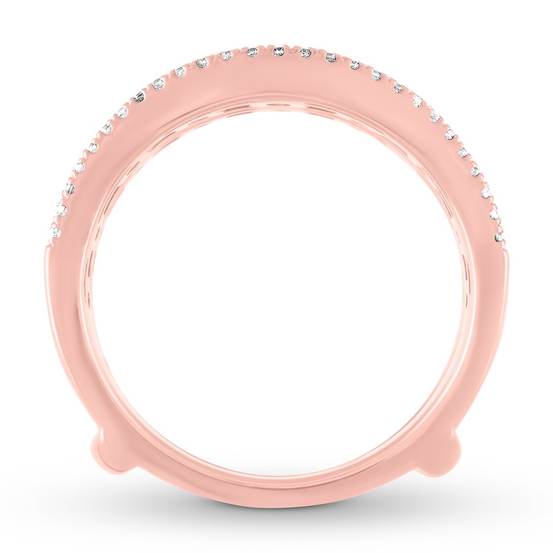 Main Image 3 of Previously Owned Diamond Enhancer Ring 1-5/8 ct tw Round-cut 14K Rose Gold - Size 9.5
