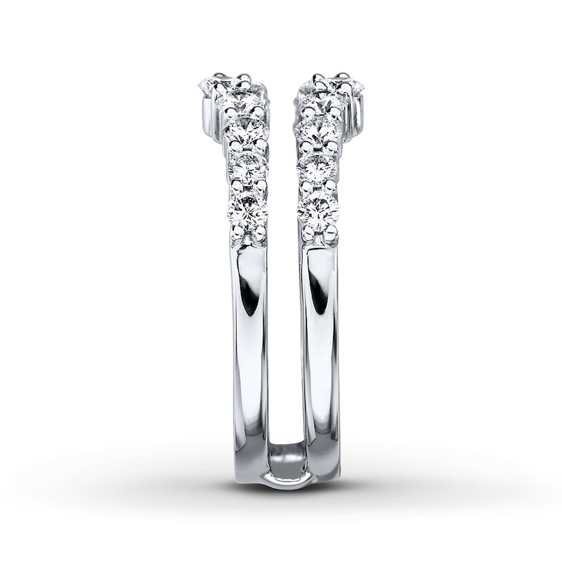 Main Image 3 of Previously Owned THE LEO Diamond Enhancer Ring 1 ct tw Round-cut 14K White Gold - Size 5