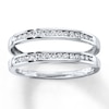 Thumbnail Image 1 of Previously Owned Diamond Enhancer Ring 1/4 ct tw Round-cut 14K White Gold - Size 3.5