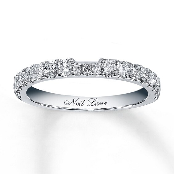 Previously Owned Neil Lane Wedding Band 1/2 ct tw Diamonds 14K White Gold Size 8.5