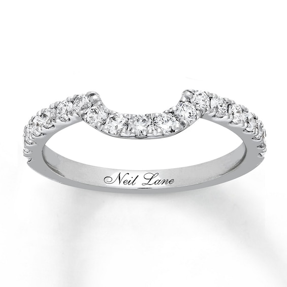 Previously Owned Neil Lane Wedding Band 1/2 ct tw Round-cut Diamonds 14K White Gold Size