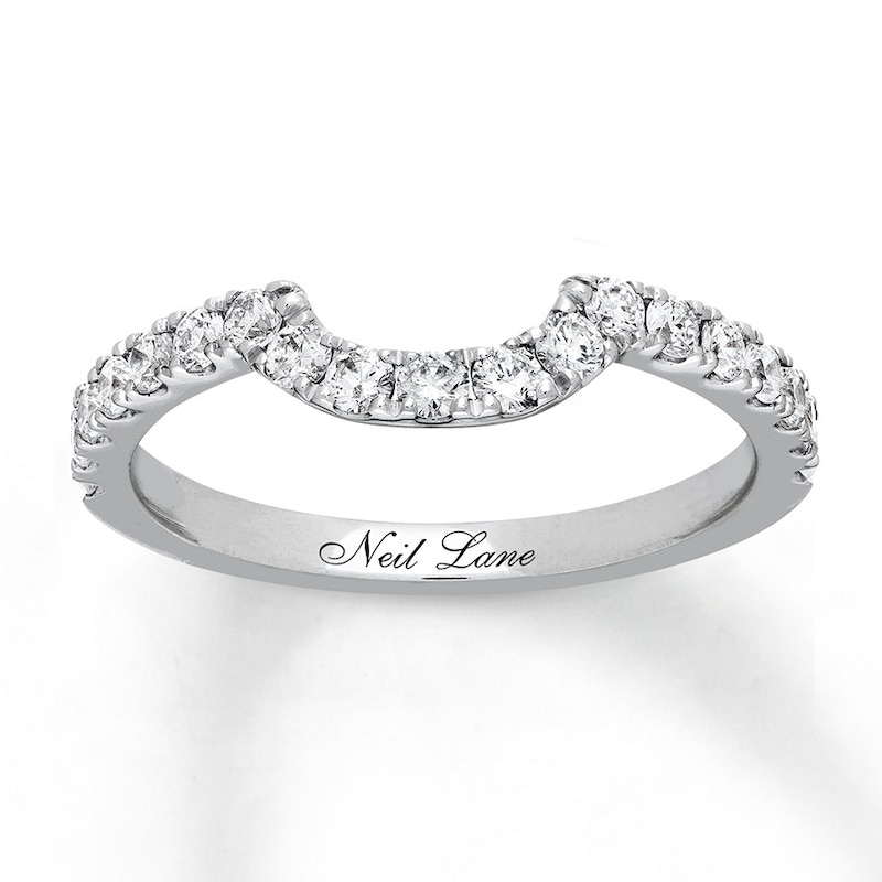 Previously Owned Neil Lane Wedding Band 1/2 ct tw Round-cut Diamonds 14K White Gold - Size 4.5