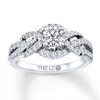 Thumbnail Image 1 of Previously Owned THE LEO Engagement Ring 1 ct tw Round-cut Diamonds 14K White Gold - Size 9