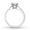 Thumbnail Image 1 of Previously Owned Diamond Engagement Ring 3/8 ct tw Round-cut 14K White Gold - Size 4.25