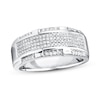 Thumbnail Image 0 of Previously Owned Men's Band 1/2 ct tw Round-cut Diamonds 10K White Gold - Size 14.5