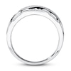 Thumbnail Image 1 of Previously Owned Men's Band 1/2 ct tw Round-cut Diamonds 10K White Gold - Size 14.5