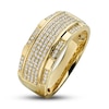 Thumbnail Image 3 of Previously Owned Men's Band 1/2 ct tw Round-cut Diamonds 10K Yellow Gold - Size 8