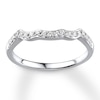 Thumbnail Image 1 of Previously Owned Diamond Wedding Band 1/6 ct tw Round-cut 14K White Gold - Size 9.5