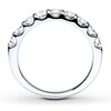 Thumbnail Image 2 of Previously Owned Diamond Wedding Band 1 ct tw Round-cut 14K White Gold - Size 3.5