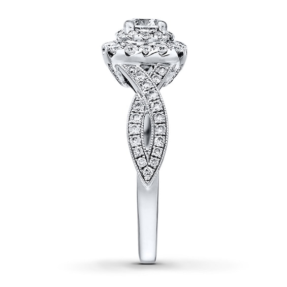 Thumbnail Image 3 of Previously Owned Neil Lane Engagement Ring 7/8 ct tw Round-cut Diamonds 14K White Gold Size 4