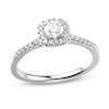 Thumbnail Image 1 of Previously Owned Diamond Engagement Ring 3/8 ct tw Round-cut 10K White Gold Size 9.25