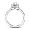 Thumbnail Image 3 of Previously Owned Diamond Engagement Ring 3/8 ct tw Round-cut 10K White Gold Size 9.25