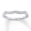 Thumbnail Image 1 of Previously Owned Diamond Wedding Band 1/8 ct tw Round-cut 14K White Gold Size 9.75