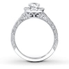Previously Owned Neil Lane Engagement Ring 1-1/6 ct tw Round-cut Diamonds 14K White Gold