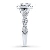Thumbnail Image 3 of Previously Owned Neil Lane Engagement Ring 3/4 ct tw Pear & Round-cut Diamonds 14K White Gold - Size 8.5