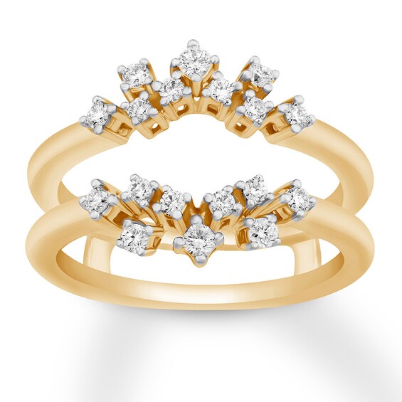 Previously Owned Diamond Enhancer Ring 1/3 ct tw Round-cut 14K Yellow Gold Size 9.75