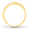 Thumbnail Image 1 of Previously Owned Men's Diamond Wedding Band 1/15 ct tw Round-cut 10K Yellow Gold - Size 12.75