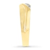 Thumbnail Image 2 of Previously Owned Men's Diamond Wedding Band 1/15 ct tw Round-cut 10K Yellow Gold - Size 12.75