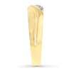 Thumbnail Image 3 of Previously Owned Men's Diamond Wedding Band 1/15 ct tw Round-cut 10K Yellow Gold - Size 12.75