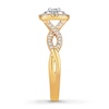 Thumbnail Image 3 of Previously Owned Diamond Engagement Ring 1/2 ct tw Round-cut 10K Two-Tone Gold - Size 10