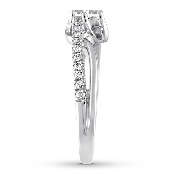 Thumbnail Image 2 of Previously Owned Ever Us Diamond Engagement Ring 1/2 ct tw Round-cut 14K White Gold Size 3