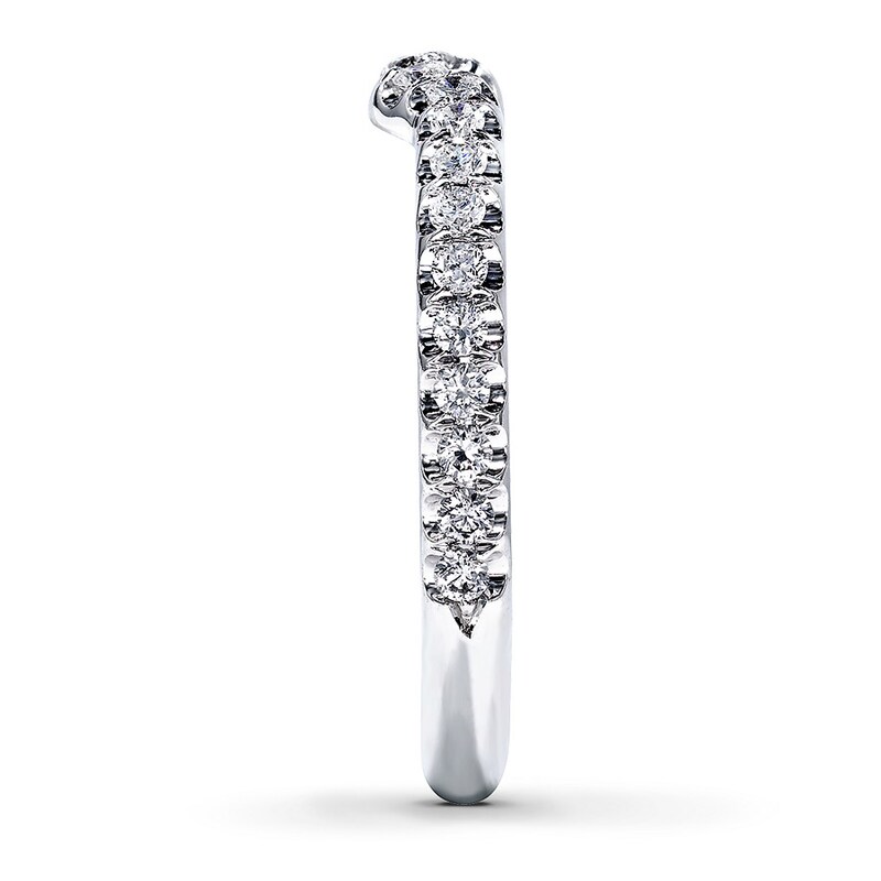 Main Image 3 of Previously Owned Neil Lane Wedding Band 1/3 ct tw Round-cut Diamonds 14K White Gold - Size 4.5