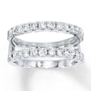 Thumbnail Image 0 of Previously Owned Diamond Enhancer Ring 1 ct tw Round-cut 14K White Gold - Size 9.5