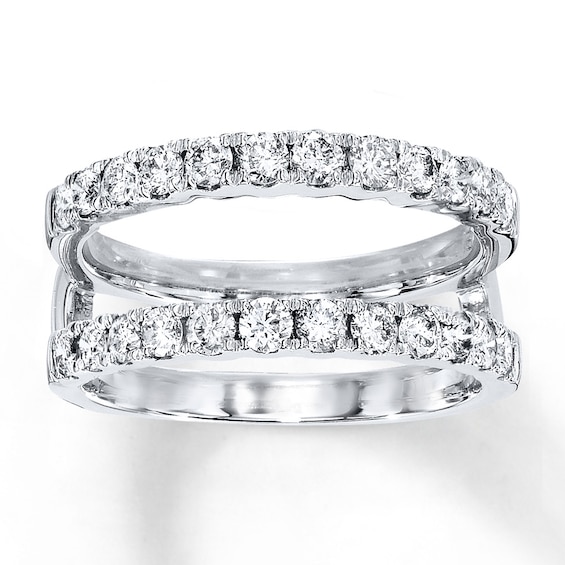Previously Owned Diamond Enhancer Ring 1 ct tw Round-cut 14K White Gold Size 9.5