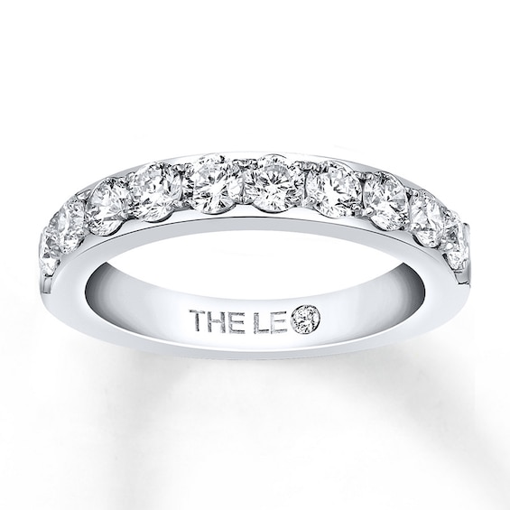Previously Owned THE LEO Diamond Band 1 ct tw Round-cut 14K White Gold Size 8.75