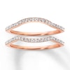 Thumbnail Image 1 of Previously Owned Diamond Wedding Bands 1/4 ct tw Round-cut 14K Rose Gold - Size 3.25
