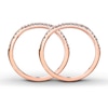 Thumbnail Image 2 of Previously Owned Diamond Wedding Bands 1/4 ct tw Round-cut 14K Rose Gold - Size 3.25