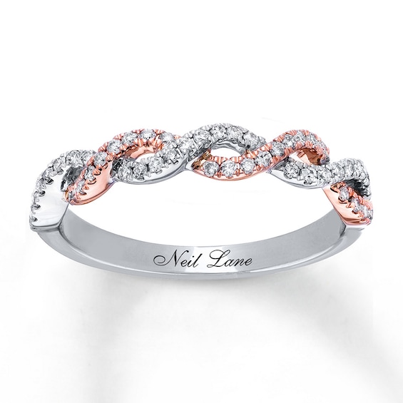 Previously Owned Neil Lane Designs Ring 1/4 ct tw Round-cut Diamonds 14K Two-Tone Gold 9