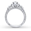 Thumbnail Image 2 of Previously Owned Neil Lane Engagement Ring 2-1/8 ct tw Radiant, Baguette & Round-cut Diamonds 14K White Gold - Size 6