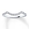 Thumbnail Image 1 of Previously Owned Diamond Wedding Band 1/8 ct tw Round-cut 14K White Gold - Size 9