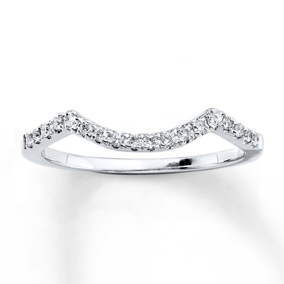 Previously Owned Diamond Wedding Band 1/8 ct tw Round-cut 14K White Gold Size 9