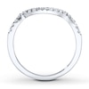 Thumbnail Image 1 of Previously Owned Diamond Wedding Band 1/8 ct tw Round-cut 14K White Gold - Size 10