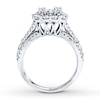 Thumbnail Image 2 of Previously Owned Engagement Ring 2 ct tw Round-cut Diamonds 14K White Gold - Size 10.5