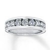 Thumbnail Image 1 of Previously Owned Diamond Wedding Band 1-1/5 ct tw Round-cut 14K White Gold - Size 9.5