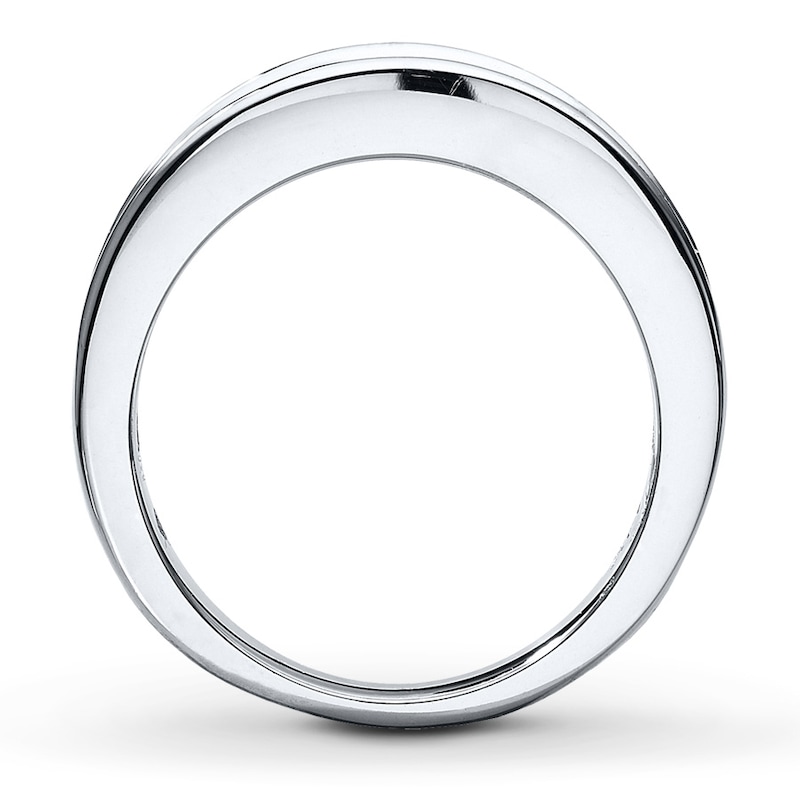 Main Image 2 of Previously Owned Diamond Wedding Band 1-1/2 ct tw Round-cut 14K White Gold - Size 4