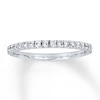 Thumbnail Image 0 of Previously Owned Diamond Wedding Band 1/5 ct tw Round-cut 14K White Gold - Size 9.25
