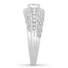 Thumbnail Image 3 of Previously Owned Diamond Anniversary Band 1/2 ct tw Round-cut 14K White Gold - Size 4.5