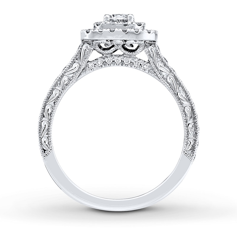 Main Image 2 of Previously Owned Neil Lane Engagement Ring 7/8 ct tw Round-cut Diamonds 14K White Gold - Size 5