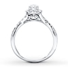 Previously Owned Diamond Engagement Ring 1/2 ct tw Round-cut 10K White Gold