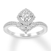 Thumbnail Image 1 of Previously Owned Diamond Engagement Ring 5/8 ct tw Round-cut 14K White Gold Size 4.25