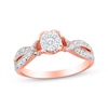 Thumbnail Image 0 of Previously Owned Diamond Ring 1/5 ct tw Round-cut 10K Rose Gold - Size 4