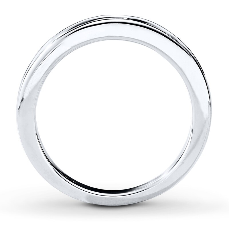 Main Image 2 of Previously Owned Diamond Wedding Band 1/4 ct tw Princess-cut 14K White Gold Size 4.5